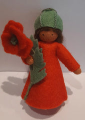 Jahreszeitenpüppchen Mohnblume