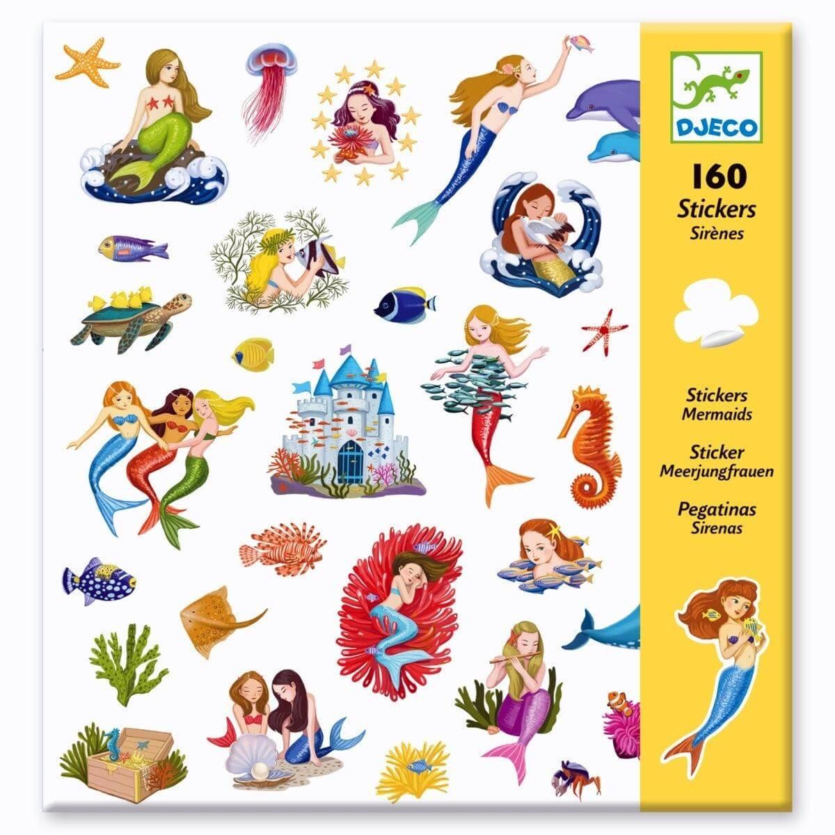 160 Sticker Meerjungfrauen - 08885 Djeco
