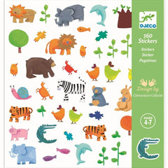 160 Sticker Tiere - 08841 Djeco