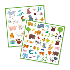 160 Sticker Tiere - 08841 Djeco