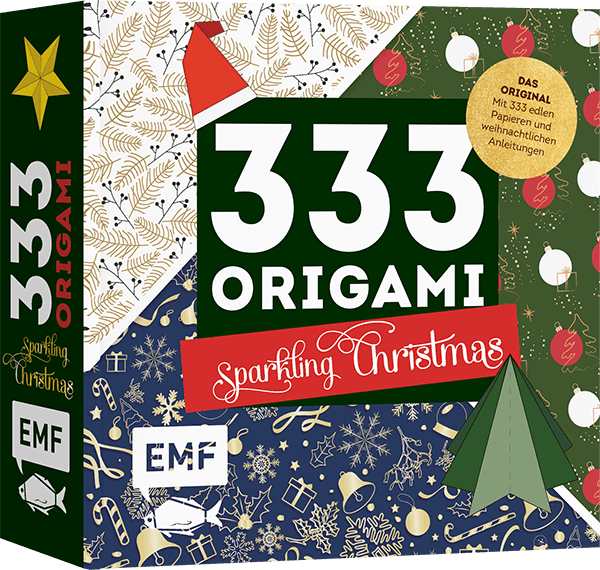 333 Origami Papier - Sparkling Christmas - Das Original - 978-3-7459-1878-6 EMF-Verlag