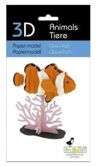 3D Clownfisch Papiermodell Fridolin