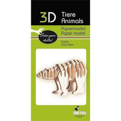 3D Eisbär Papiermodell Fridolin