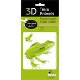 3D Frosch Papiermodell Fridolin