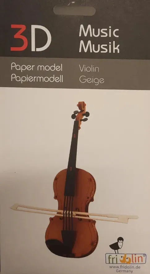 3D Geige Papiermodell - 11573 Fridolin