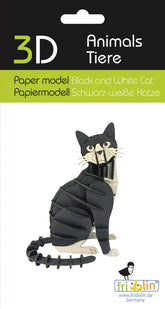 3D Katze Papiermodell - Fridolin