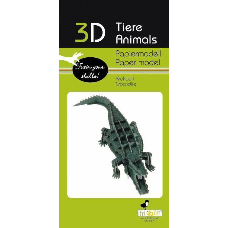 3D Krokodil Papiermodell - www. kunstundspiel .de 4031172116318