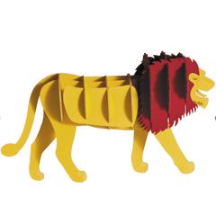 3D Löwe Papiermodell Fridolin