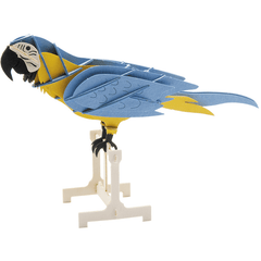 3D Papagei Papiermodell Fridolin