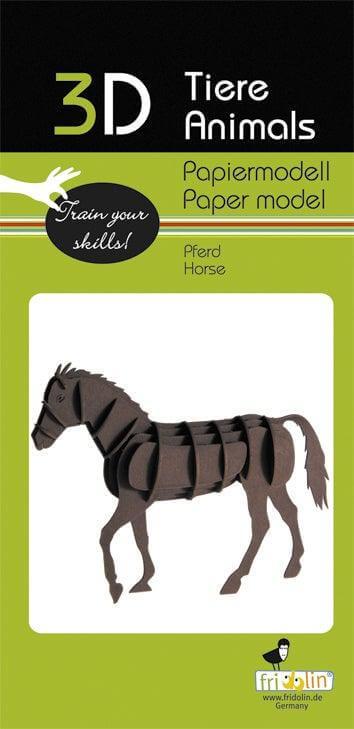 3D Pferd Papiermodell Fridolin