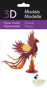 3D Phönix Papiermodell - Fridolin