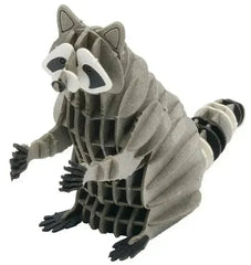 3D Waschbär Papiermodell Fridolin