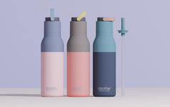 ASOBU Metro Isolierflasche – Pastellblau 650 ml