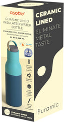 ASOBU Metro Isolierflasche – Pastellblau 650 ml
