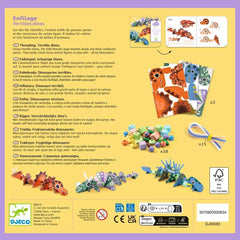 Fädeln - Gruselige Dinos Pfeiffenputzer auffädeln