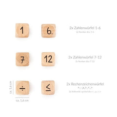 ABC CHAMPIONS - Holzlernspiel Zahlenwürfel - 91267665 Trendhaus