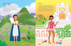 Anziehpuppen-Stickerbuch Kostüme und Trachten aus aller Welt Usborne Verlag