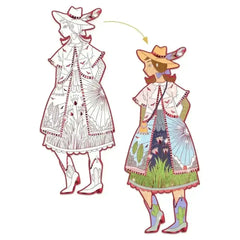 Ausmalbilder - Fiodor (rosa) Djeco