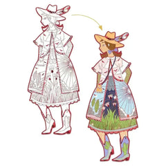 Ausmalbilder - Fiodor (rosa) Djeco