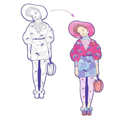 Ausmalbilder - Zaho (dunkellila) Djeco