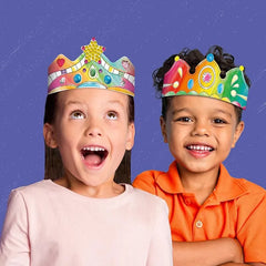 Bastel- und Ausmalkrone 5x und 85 Sticker - Trendhaus