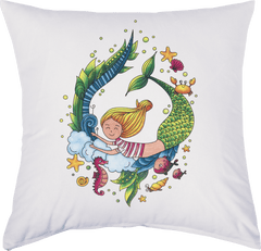 Bastelset Kissenhülle Baumwolle - Meerjungfrau Baiers