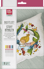 Bastelset Kissenhülle Baumwolle - Meerjungfrau Baiers