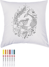 Bastelset Kissenhülle Baumwolle - Meerjungfrau Baiers