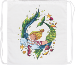 Bastelset Sportbeutel & Schlampermäppchen Baumwolle - Meerjungfrau Baiers