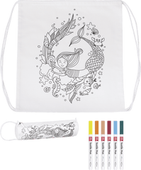 Bastelset Sportbeutel & Schlampermäppchen Baumwolle - Meerjungfrau Baiers