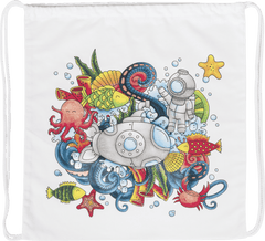Bastelset Sportbeutel & Schlampermäppchen Baumwolle - Unterwasserwelt Baiers