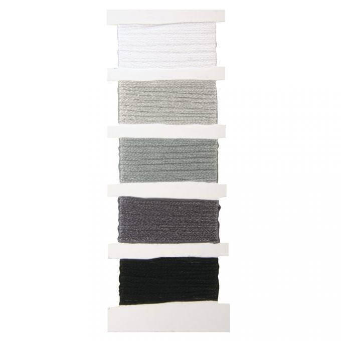 Baumwoll Stickgarn - Grau Rayher