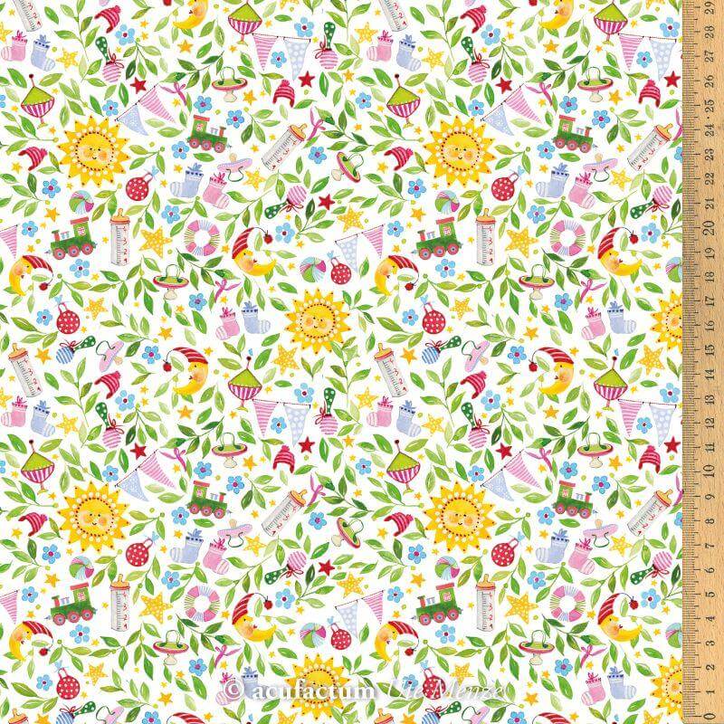 Baumwollstoff Babyglück Acufactum