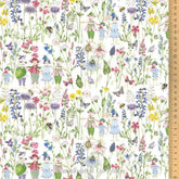 Baumwollstoff Blumenkinder Acufactum