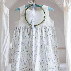 Baumwollstoff Elfengarten blau Acufactum