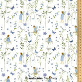 Baumwollstoff Elfengarten blau Acufactum