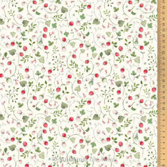 Baumwollstoff Erdbeerfeld Acufactum