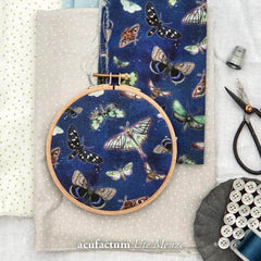 Baumwollstoff Nachtfalter Acufactum