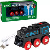 BRIO Schwarze Akku Lok mit USB Brio
