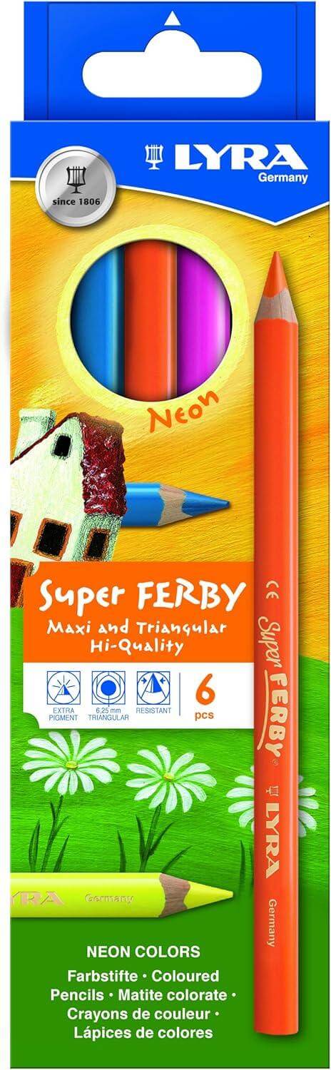 Buntstifte - Super Ferby neon 6 Stück LYRA