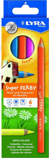 Buntstifte - Super Ferby neon 6 Stück LYRA
