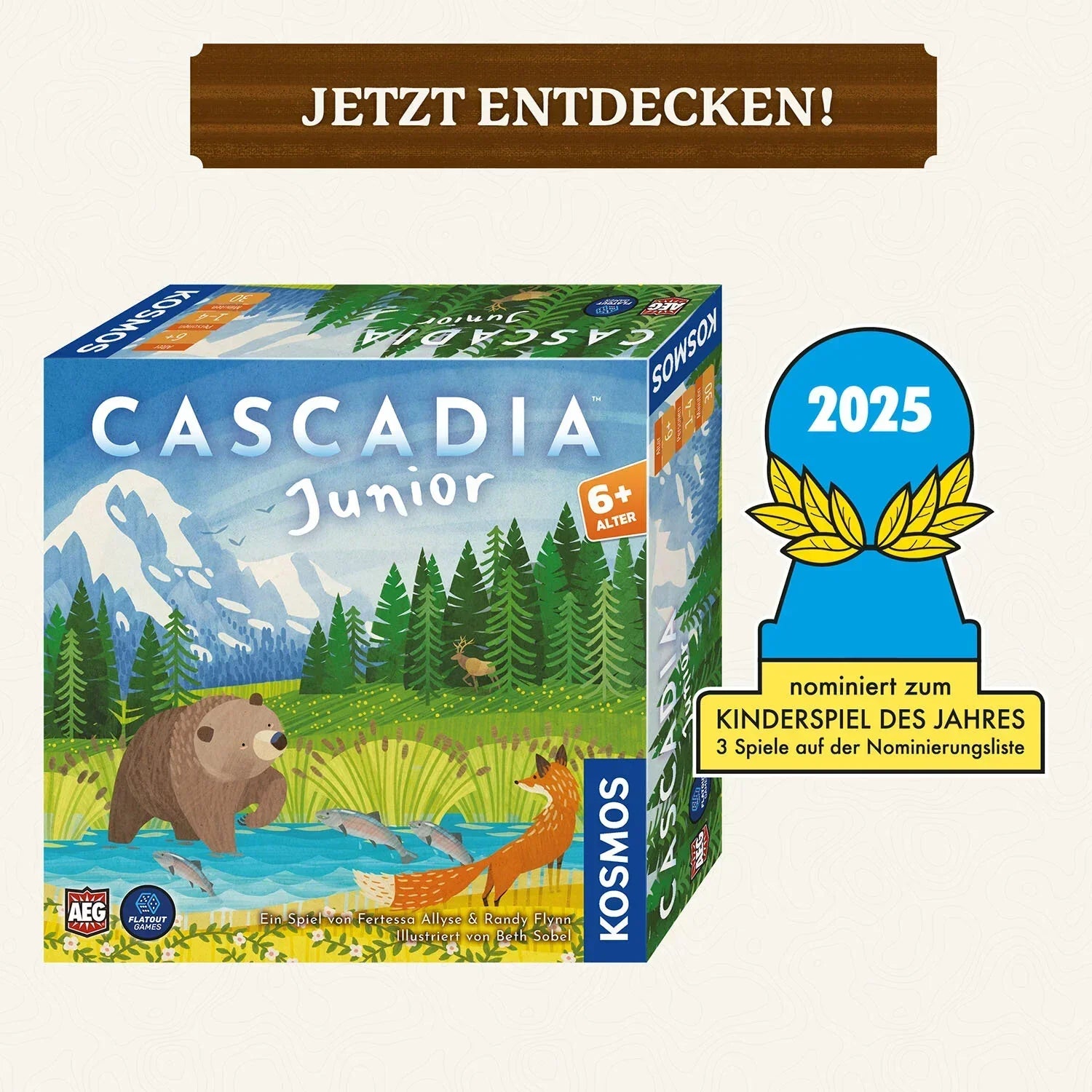 Cascadia Junior - 4002051684884 Kosmos Spieleverlag