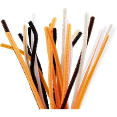 Chenilledraht, L 30 cm, Dicke 6 mm, Halloween Farben, 25 Stk sortiert Pfeiffenreiniger - 5712854770002 Creativ Company