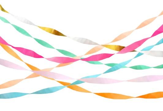 Crepe Bänder Bunt Meri Meri