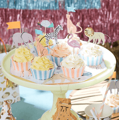 Cupcake Kit Safari Tiere Meri Meri