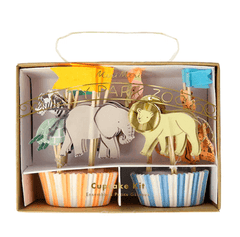 Cupcake Kit Safari Tiere Meri Meri