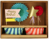 Cupcake Kit Streifen Party Meri Meri