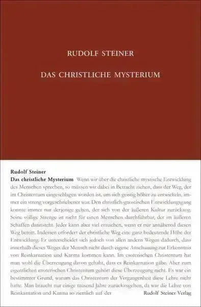 Das christliche Mysterium Rudolf Steiner Verlag
