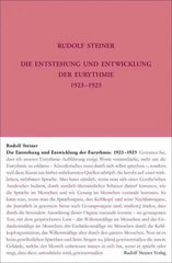 Die Entstehung und Entwicklung der Eurythmie 1922-1924 - 9783727427794 Rudolf Steiner Verlag