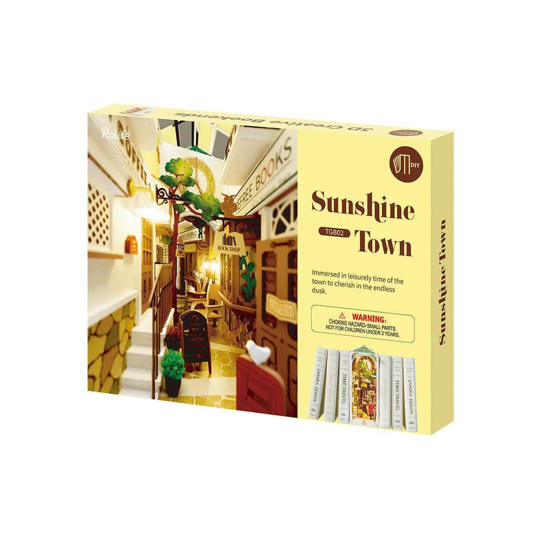 DIY Buchstütze - Sunshine Town Robotime
